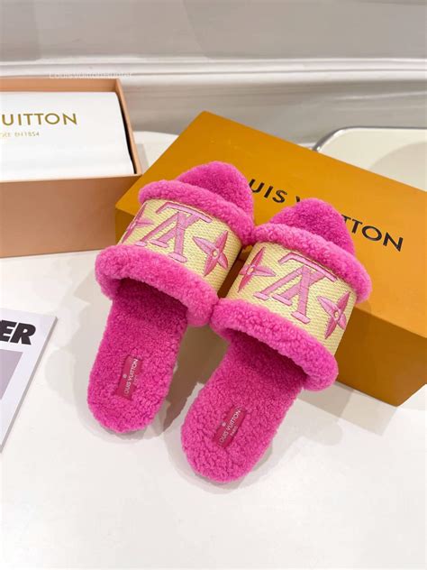 louis vuitton shearling sandals|louis vuitton mules and slides.